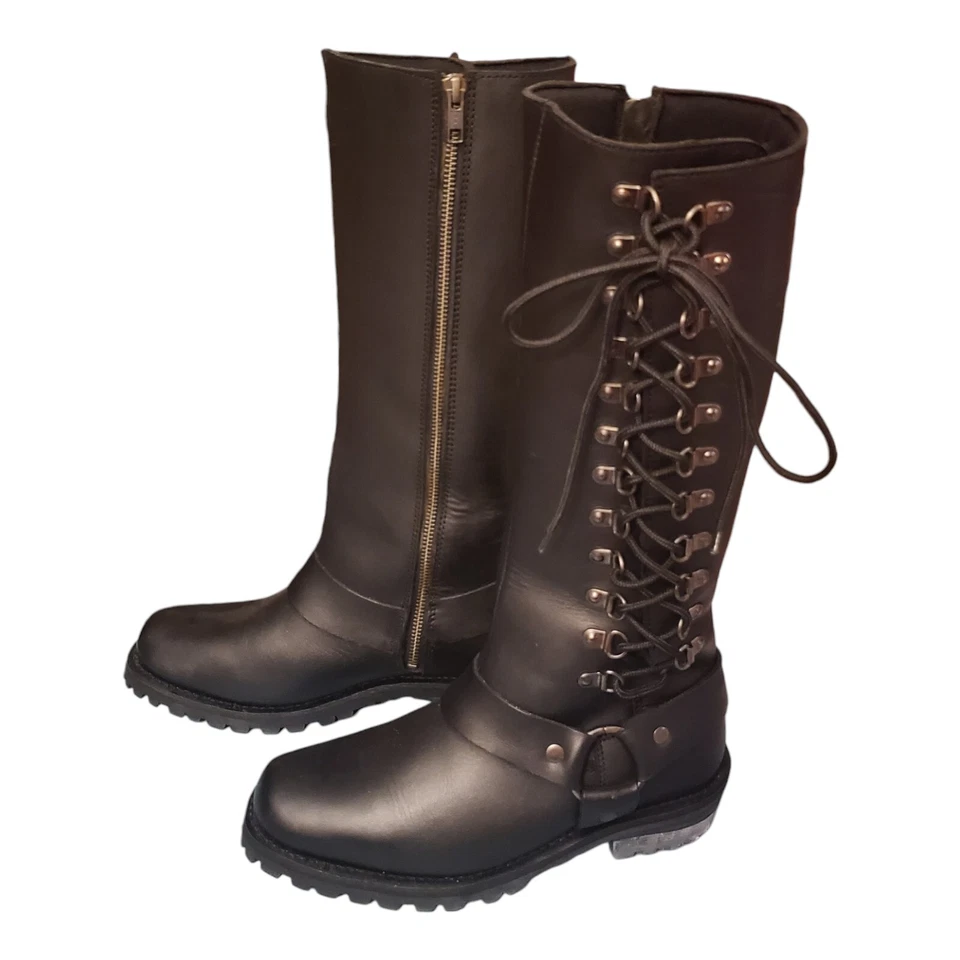 Botas de motociclismo de cuero para mujer Z1R SAVAGE 6,5 EE. UU. Foto 2 de 4