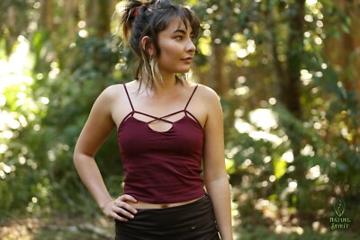 Caged Crop Top, Pixie Fairy Hippie Festival Summer Hippy Goa Rave Psytrance Sexy