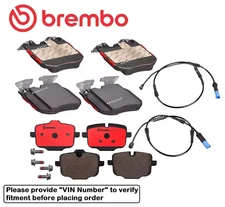 Front & Rear Brake Pad Set OE Brembo Ceramic +Sensor for BMW X7 xDrive40i