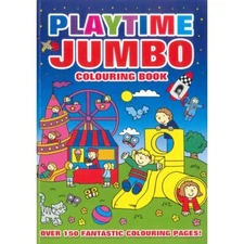 Playtime Jumbo Colouring Book By TheWorks