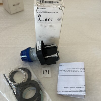 (1) Allen Bradley 800T-P16B Blue Pilot Light Series U NIB Fast Shipping!