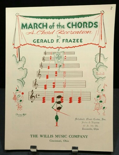 March Of The Chords Sheet Music Piano Grade 2 Practice Self Teach Cover Art F2AE