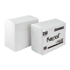 Karat 15"x17" 1 Ply Dinner Napkins - White - 3,000 ct, KN-D1517-1W