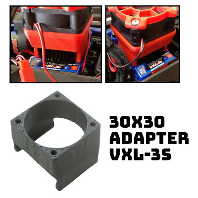 30x30mm Kühler Adapter für Traxxas Velineon VXL-3S Esc Slash 4x4, 2wd