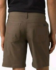 Prana Men's Brion Shorts II Beige Hiking Outdoor Travel Chino 38Wx9L Excellent