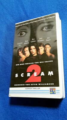 VHS : SCREAM 2, COURTENEY COX, NEVE CAMPBELL, DAVID ARQUETTE