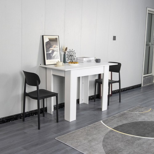 Tavolo Allungabile Cucina Sala Pranzo da 90 a 120 x60x78cm Bianco Estensibile - Foto 12 di 12