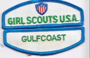 Gulfcoast ~ Junior Cadette Older Girl Scouts Council ID Patch Set | eBay