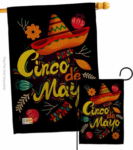 Sombrero Cinco de Mayo Jardín Bandera Verano Decorativo Regalo Patio Casa Estandarte - Imagen 4 de 17
