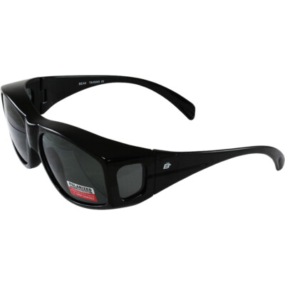 Birdz Eyewear Polarized Sunglasses (Black Frame/Smoke Lens)