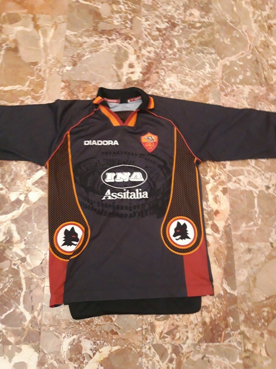 DIADORA - ASローマ　97-98シーズンユニフォーム roma 1997 1998 diadora goalkeeper football shirt soccer