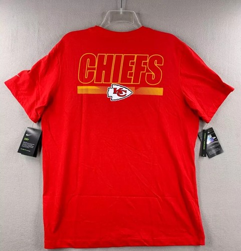 Kansas City Chiefs Nike Facility Playbook Performance T-Shirt Men's 2020 NFL KC - Picture 3 of 13