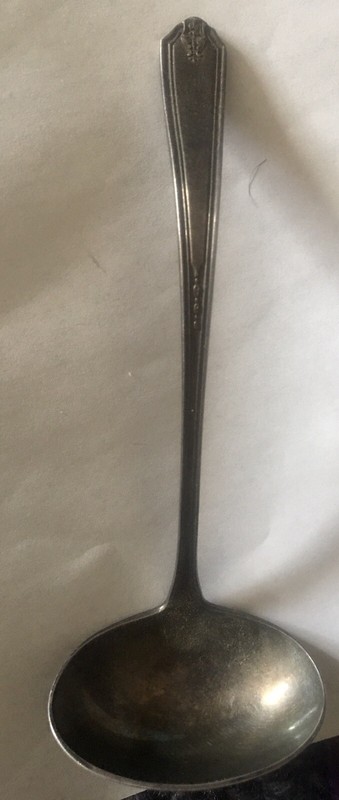 Gorham, EP,  PAT 1924, Vintage Cream Ladle, 5" Uncleaned