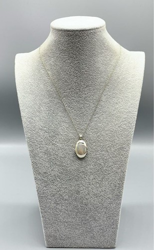 Sterling Silver, M.O.P. Pendant Necklace - Picture 2 of 7
