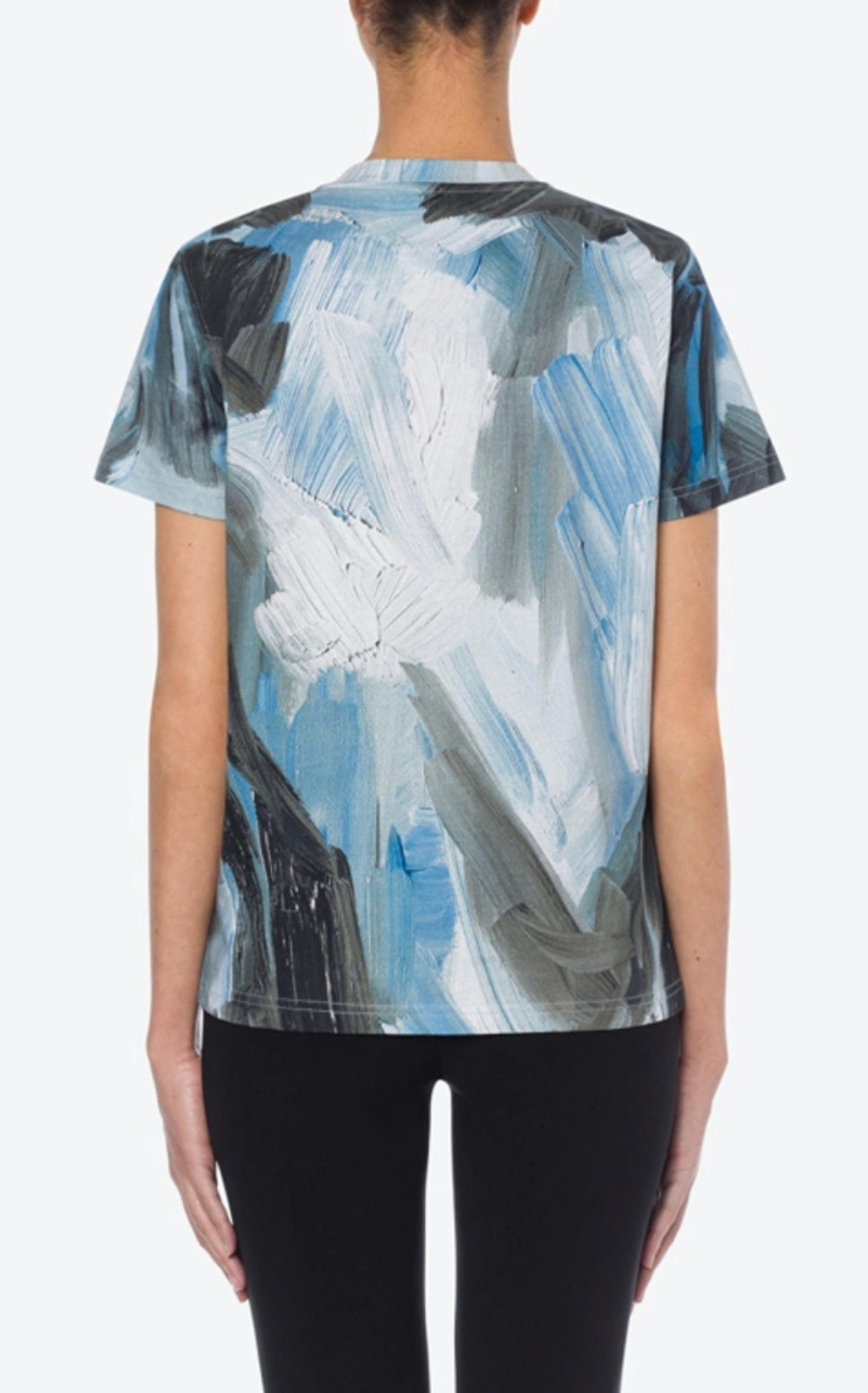 Moschino Couture T-shirt Painted Brushstroke Arch Gothic Painting Jersey XXS image 7