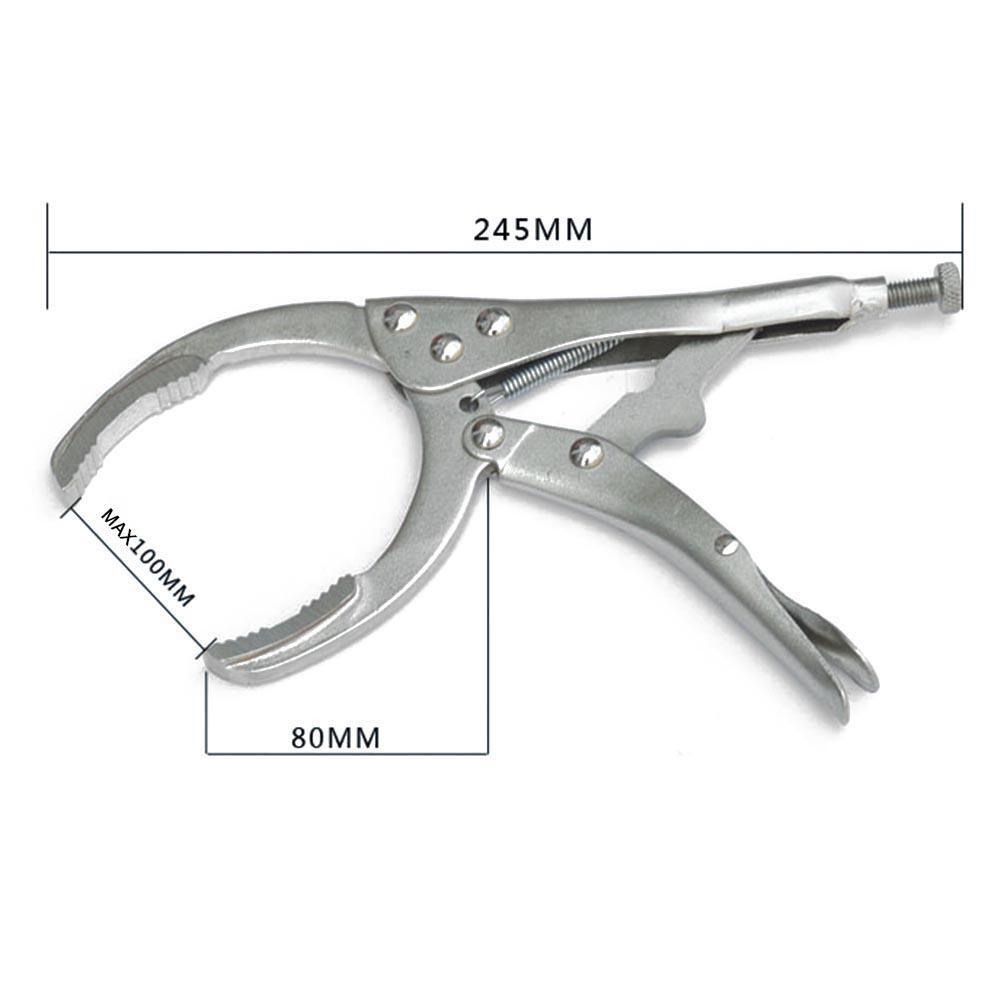 Alloy Steel Oil Filter Pliers Remover Wrench Tool Vice Locking Grip