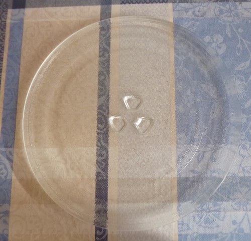 Mikrowellenteller Drehteller Glasteller Teller ca 24,5cm für Mikrowelle Gebrauch