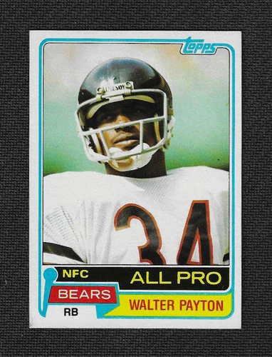 1981 - TOPPS - #400 - WALTER PAYTON - HOF - LOW GRADE - CREASE - VG-VGEX-C3/4?