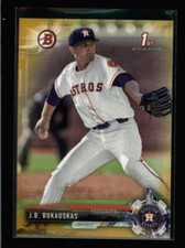 J.B. BUKAUSKAS 2017 BOWMAN DRAFT #BD-143 PAPER GOLD ROOKIE RC #20/50 AY9819