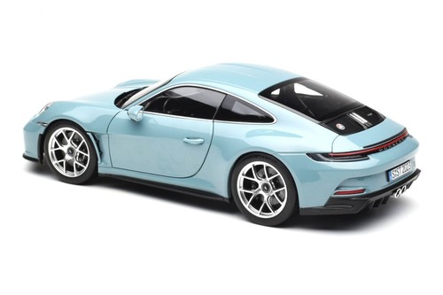 1:18 NOREV 2023 PORSCHE 911 992 S/T Meissen Blue opening doors & hood 187470 - Picture 4 of 8