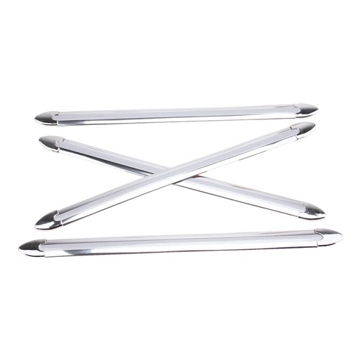 4Pcs Universal Car Chrome Anti-rub Bumper Corner Edge Scratch Guard Protector - Picture 3 of 12