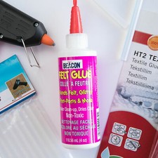 Adhesives - Felt Glue, Glue Gun, Glue Sticks for craft, hair bow making