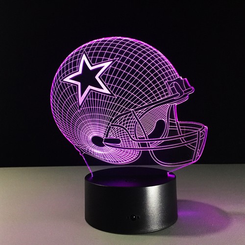Dallas Cowboys LED Light Lamp Collectible Dak Prescott Romo Ezekiel Elliott Gift - Picture 6 of 9