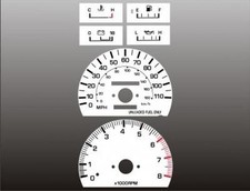 White Face Gauges For 1989-1991 Toyota 4runner Truck Tach White Face Gauges For 1989-1991 Toyota 4runner Truck Tach