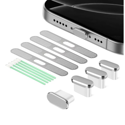 4pack Dustproof USB C Dust Plug for iPhone 15 / 16 Phone Accessories - Photo 6 sur 7