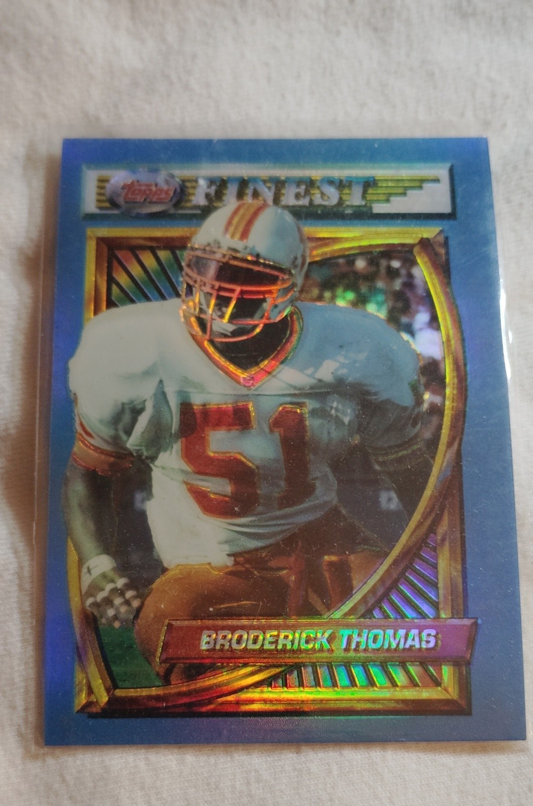 1994 Topps Finest - Broderick Thomas #46 Refractor Nebraska 