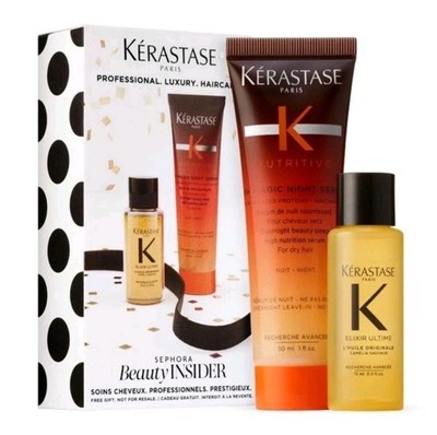 KERASTASE 8H Serum & Hair Elixir Sephora Beauty Insider Birthday Gift Set NIB