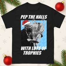Pep The Halls With Lots Of Trophies Football Christmas T Shirt, Xmas Gift Top