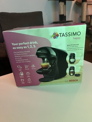 Bosch TASSIMO HAPPY Kapselmaschine Schwarz Neu