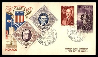 Mayfairstamps Monaco FDC 1956 US Presidents FIPEX Combo First Day Cover cca_7574