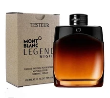 MONT BLANC LEGEND NIGHT POUR HOMME EDP 3.3 OZ / 100 ML SPRAY NEW Brown TSTR Box