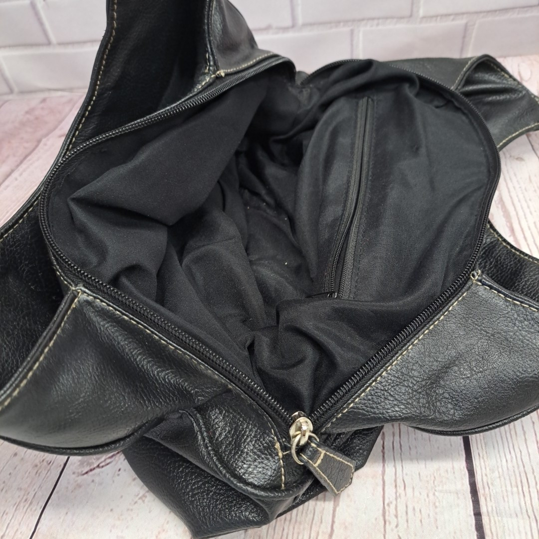 Rosetti Basic Black Handbag Purse With Silver Buc… - image 7