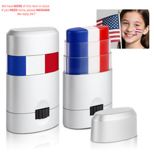 2PCS Red White and Blue Face Body Paint Sticks- Patriotic Pride 4th of 2 PCS