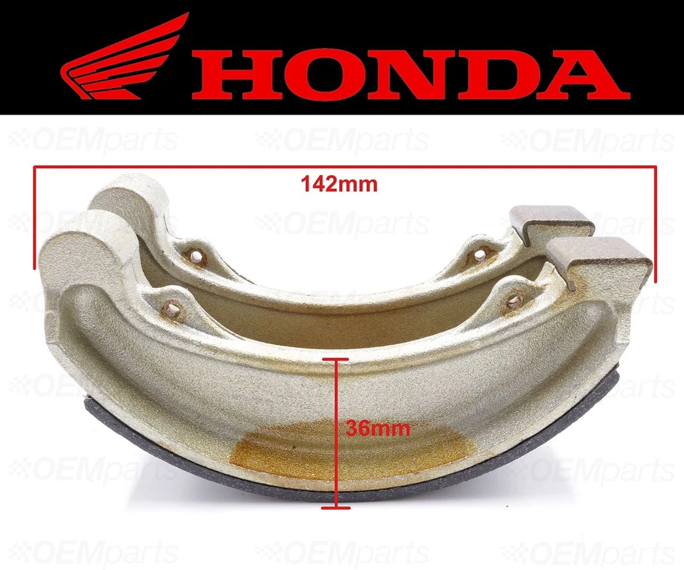 Set of (2) Honda FRONT Brake Shoes #45120-354-670 (See Fitment Chart) Foto 4 de 4