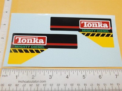 Tonka Mighty Diesel Door Replacement Sticker Set TK-299