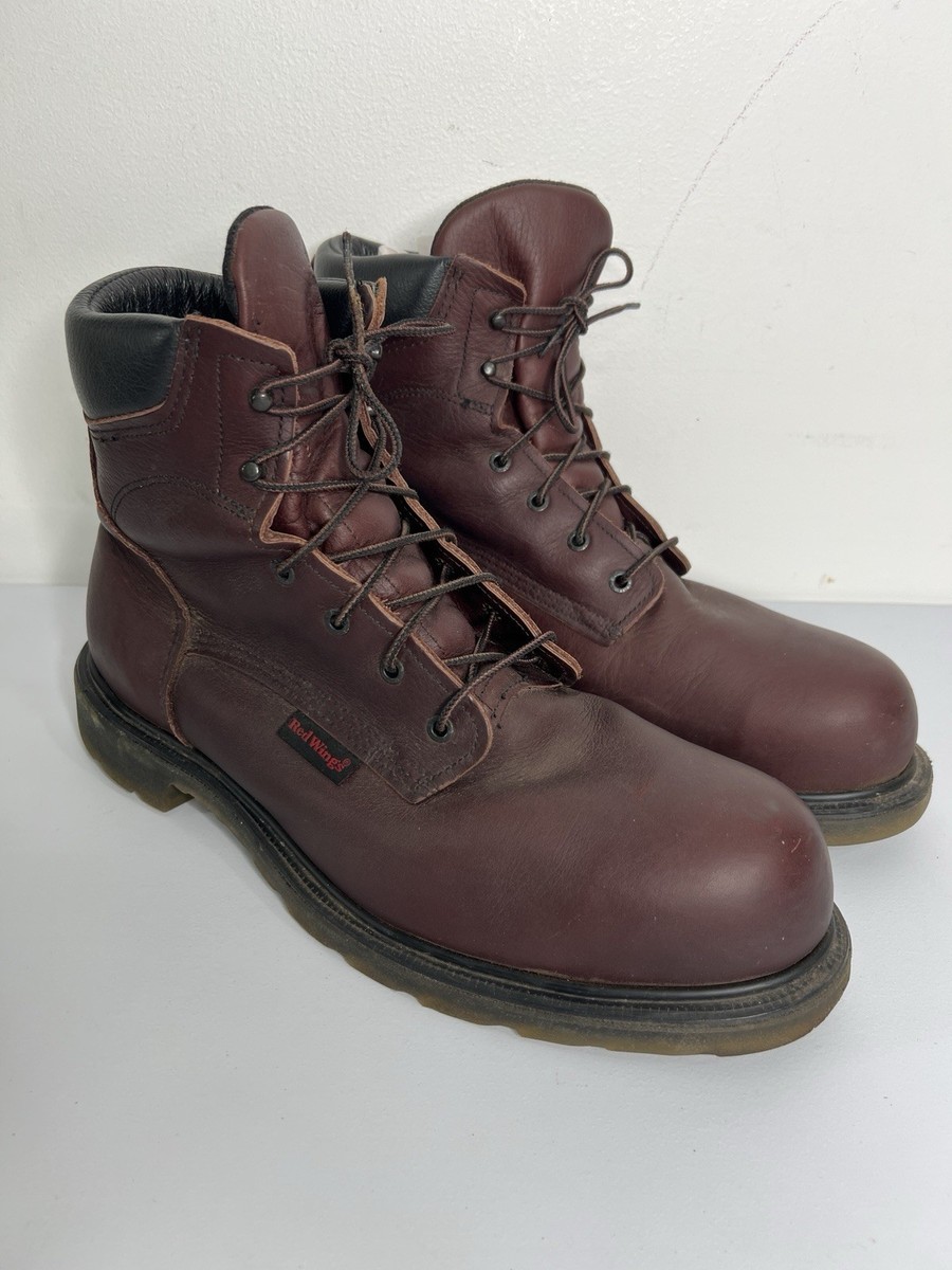 Red Wing 2406 Leather Safety Steel Toe Work Boots USA Mens  display picture 3