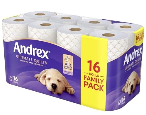 Andrex Supreme Quilts Quilted Toilet Paper - 16 Toilet Roll Pack - 25% Thicker - Image 2 of 4