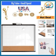 Magnetic Dry Erase Calendar White Board 20x16 Office School Home