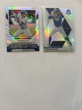 (2) 2021 Kris Bryant Prizm - Championship Stage #CS9, mossiac refractor