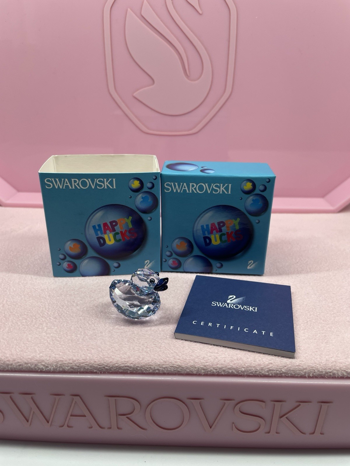 MIB Swarovski Crystal Lovlots Happy Ducks Cheerful Zoe Mini Duck Figure 1041291