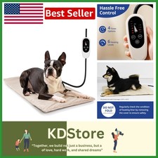 Electric Heated Dog Bed with Adjustable Temperature  Auto Shut Off Timer, Re...