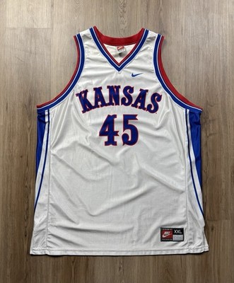 VINTAGE Kansas University KU Jayhawks Nike Team Basketball Jersey Size XXL