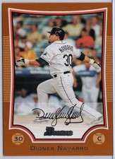 2012 Bowman Orange #109 Dioner Navarro #'d 118/250