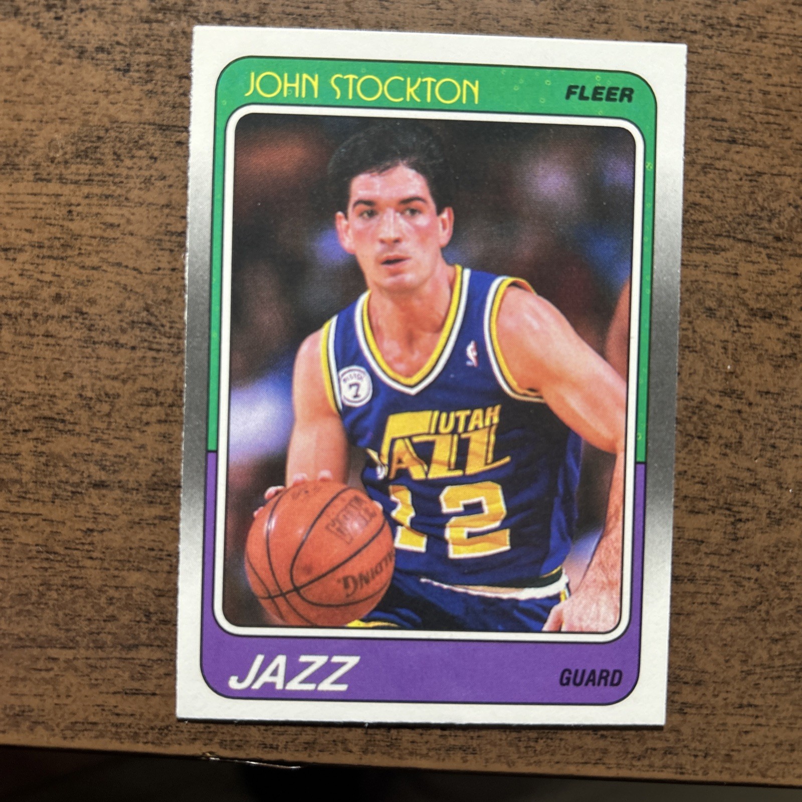 1988-89 Fleer John Stockton RC #115 Rookie Card Jazz HOF NM