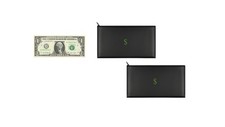 2 Pack Waterproof Cash Pouch 7.7x3.9 in Money Bag with Dollar Sign Icon