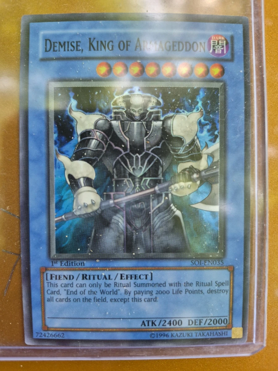 Demise, King of Armageddon Yu-Gi-Oh! TCG Individual Trading Card